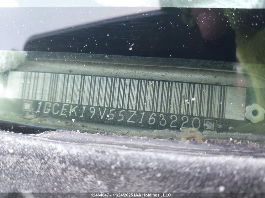 1GCEK19V55Z163220 2005 CHEVROLET SILVERADO photo no. 9