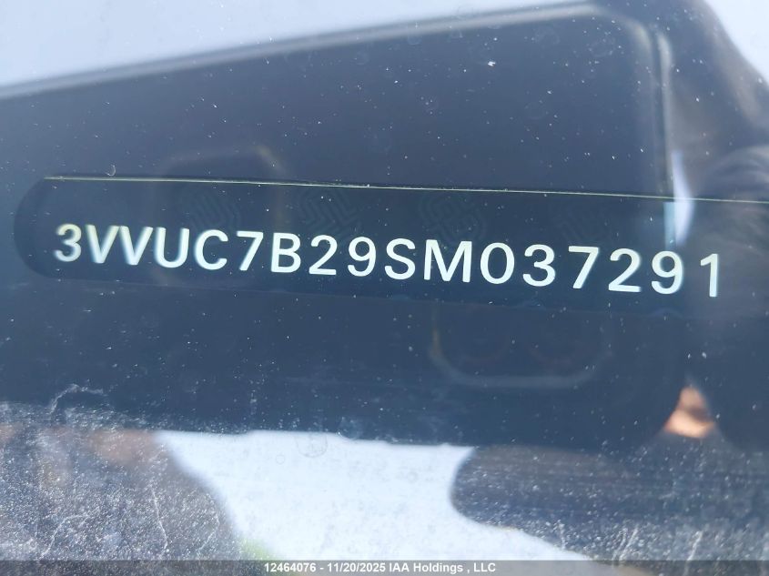 2025 Volkswagen Taos Se VIN: 3VVUC7B29SM037291 Lot: 12464076