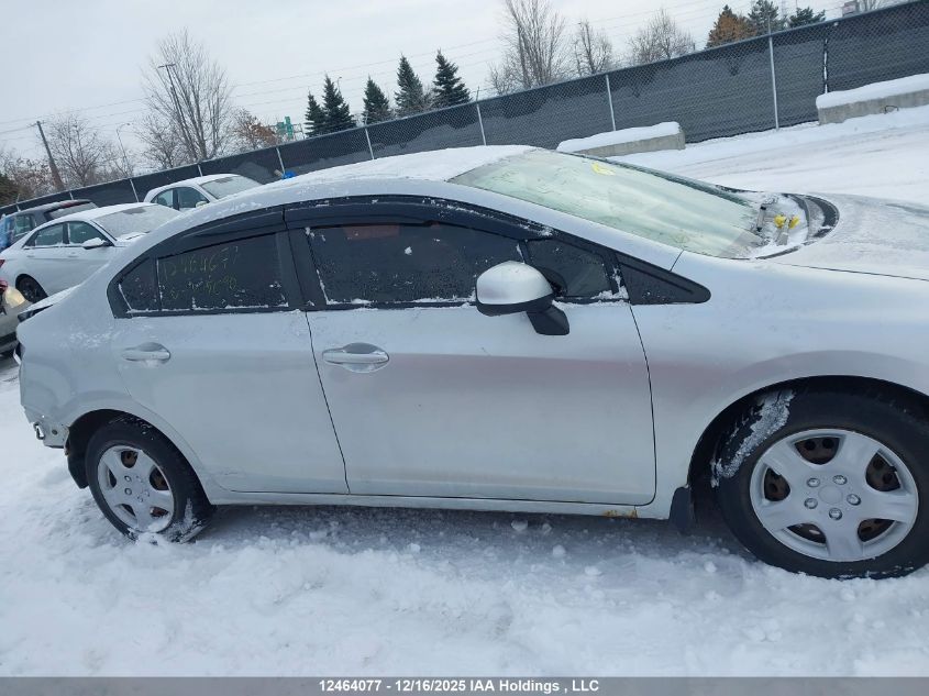 2013 Honda Civic Lx VIN: 2HGFB2F47DH105390 Lot: 12464077