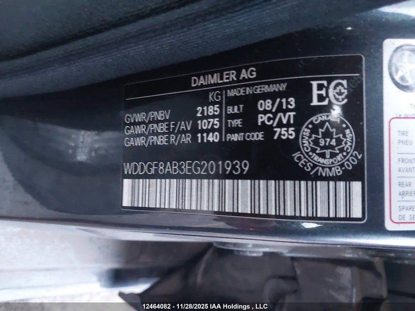 WDDGF8AB3EG201939 2014 MERCEDES-BENZ C-KLASSE photo no. 18