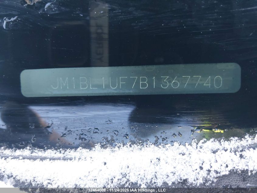 2011 Mazda Mazda3 VIN: JM1BL1UF7B1367740 Lot: 12464089