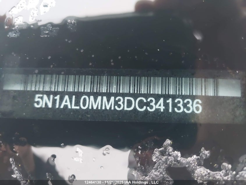 5N1AL0MM3DC341336 2013 INFINITI JX photo no. 19