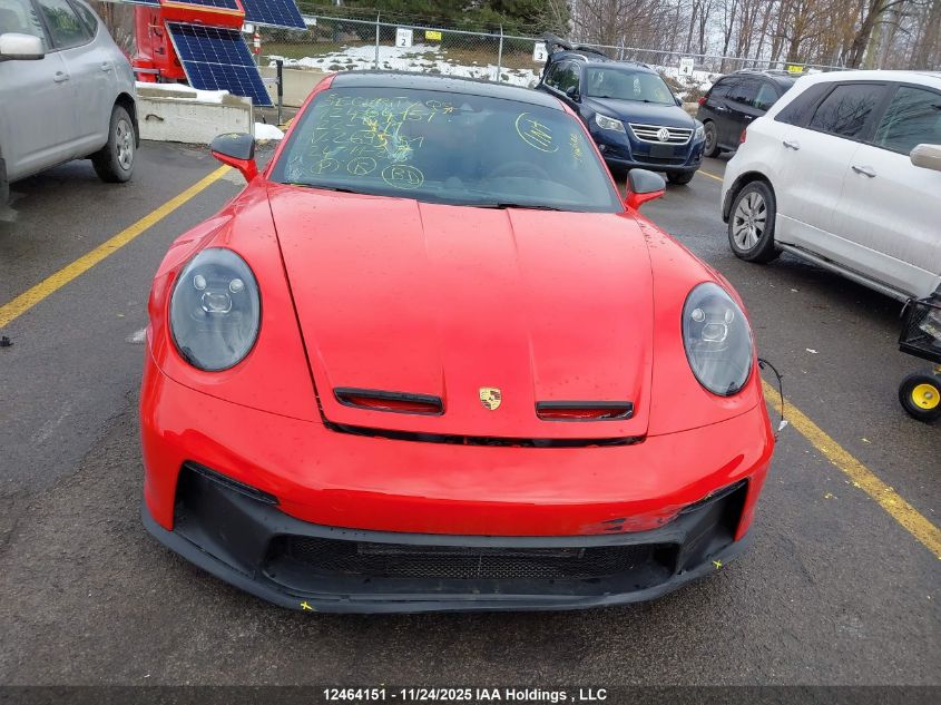 2022 Porsche 911 Gt3/Gt3 W/Touring Package VIN: WP0AC2A99NS269551 Lot: 12464151