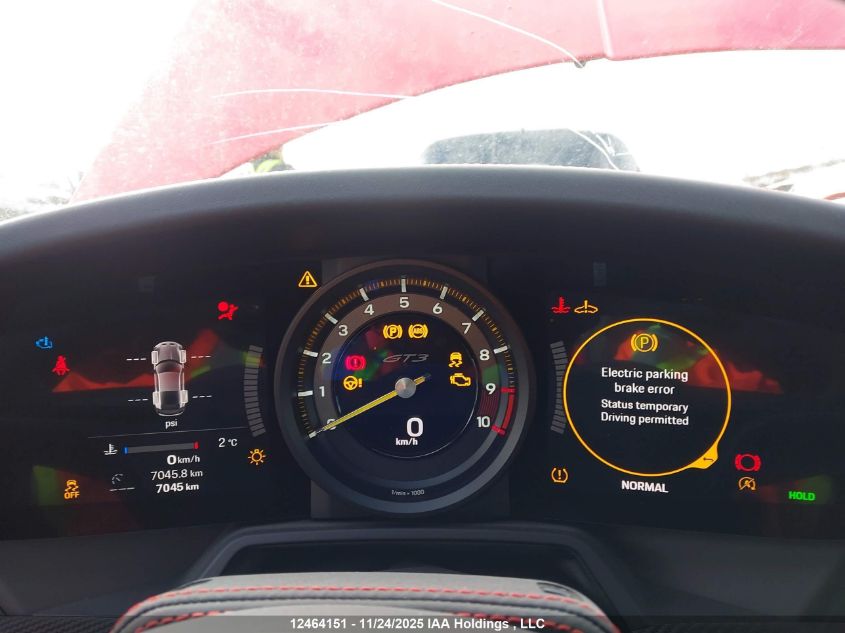 2022 Porsche 911 Gt3/Gt3 W/Touring Package VIN: WP0AC2A99NS269551 Lot: 12464151