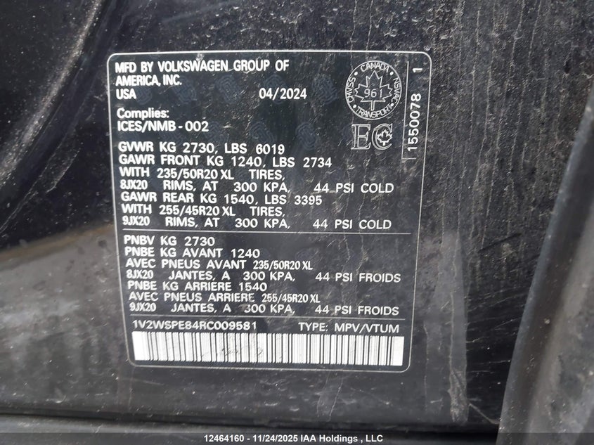 1V2WSPE84RC009581 2024 VOLKSWAGEN ID.4 photo no. 17