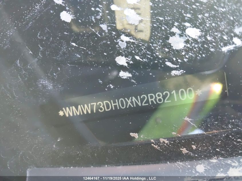 2022 Mini Cooper John Works VIN: WMW73DH0XN2R82100 Lot: 12464167