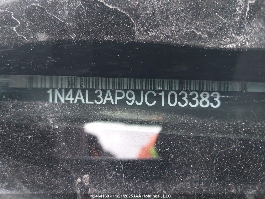 2018 Nissan Altima 2.5/S/Sv/Sl/Sr VIN: 1N4AL3AP9JC103383 Lot: 12464169