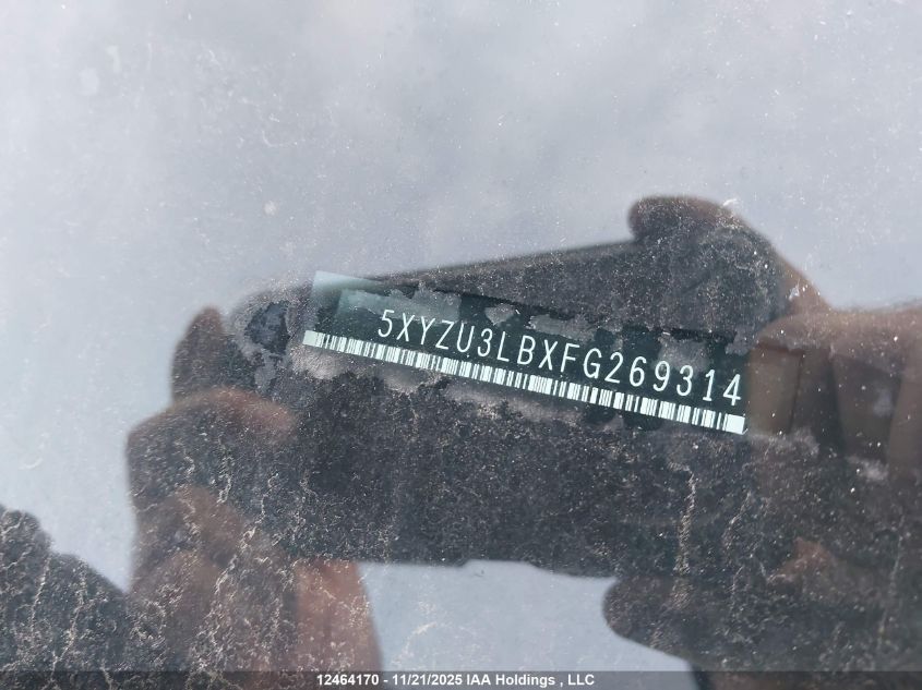 2015 Hyundai Santa Fe Sport VIN: 5XYZU3LBXFG269314 Lot: 12464170