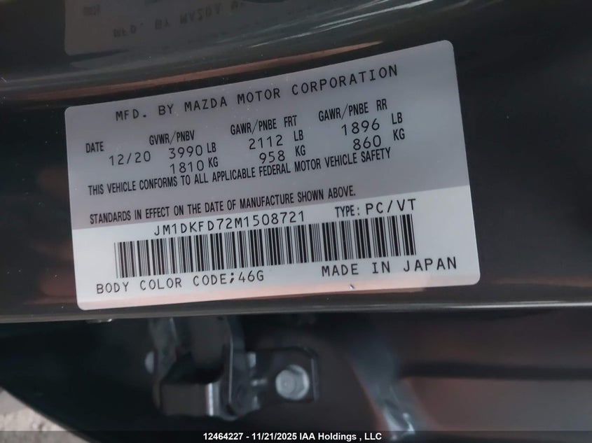 JM1DKFD72M1508721 2021 MAZDA CX-3 photo no. 9