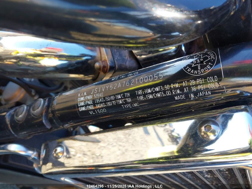 2006 Suzuki C90 VIN: JS1VY52A762100055 Lot: 12464295