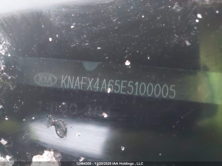 KNAFX4A65E5100005 2014 KIA FORTE photo no. 9