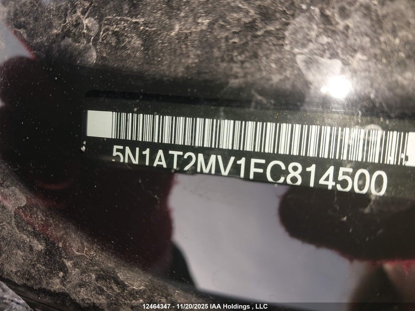 5N1AT2MV1FC814500 2015 NISSAN ROGUE photo no. 9