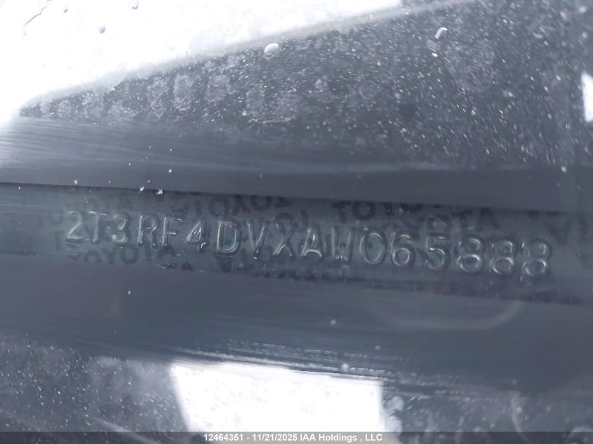 2010 Toyota Rav4 Sport VIN: 2T3RF4DVXAW065888 Lot: 12464351