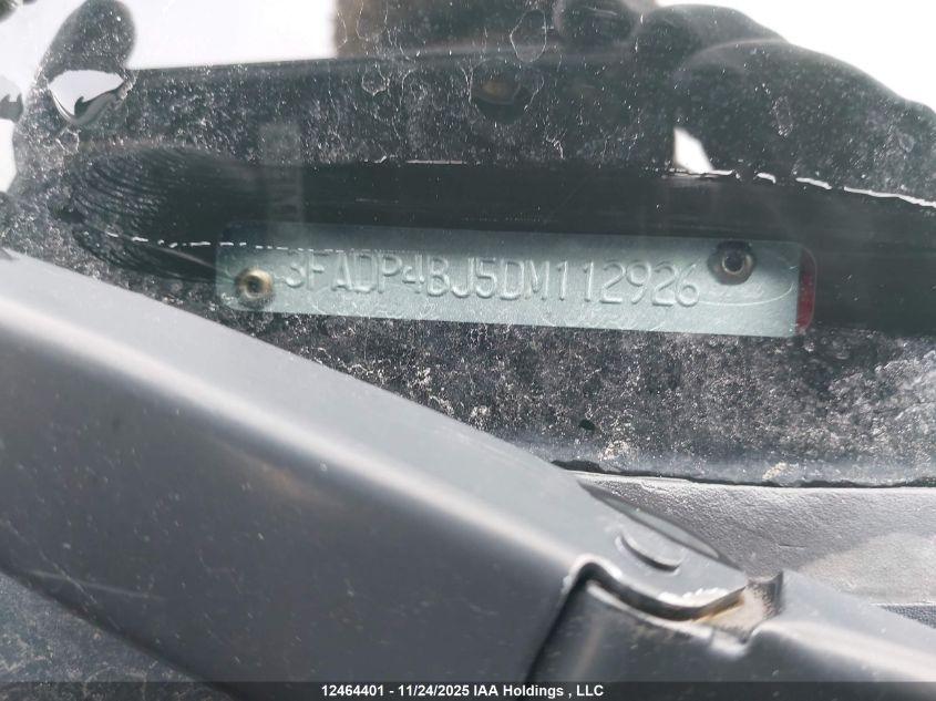 2013 Ford Fiesta VIN: 3FADP4BJ5DM112926 Lot: 12464401