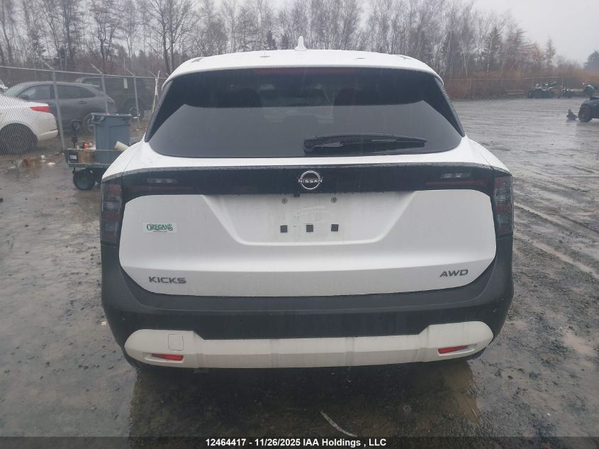 2025 Nissan Kicks Sv VIN: 3N8AP6CBXSL304849 Lot: 12464417