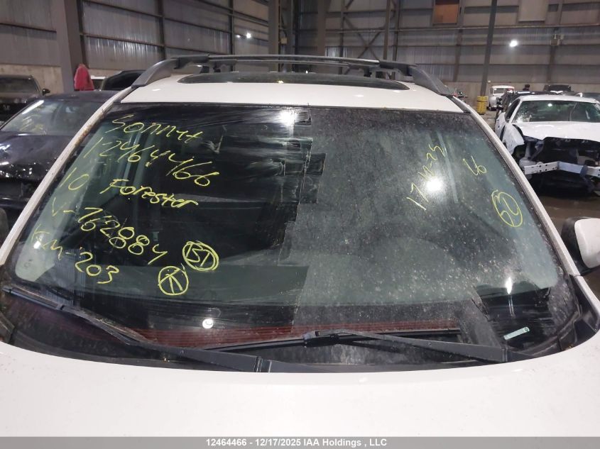 2010 Subaru Forester VIN: JF2SH6CC5AH762884 Lot: 12464466