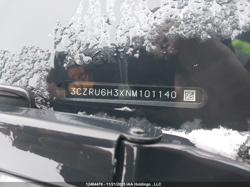 3CZRU6H3XNM101140 2022 HONDA HR-V photo no. 9