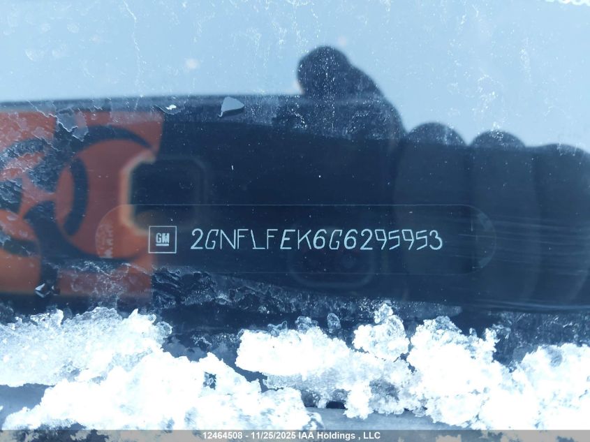 2016 Chevrolet Equinox 1Lt VIN: 2GNFLFEK6G6295953 Lot: 12464508