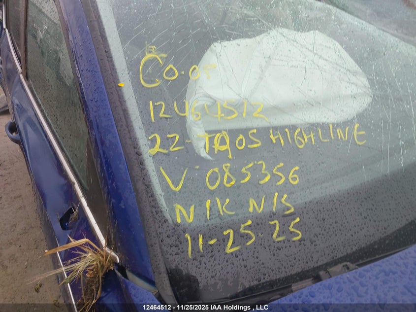3VV2X7B29NM085356 2022 VOLKSWAGEN TAOS photo no. 11