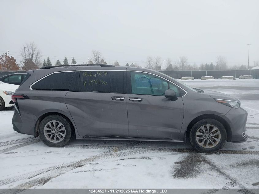 2023 Toyota Sienna Le/Xle/Platinum/Xse/Limited/Xse 25Th Anniversary VIN: 5TDGRKEC5PS158134 Lot: 12464527