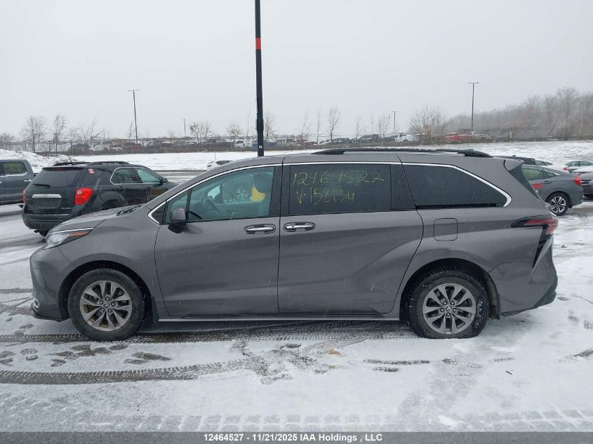 2023 Toyota Sienna Le/Xle/Platinum/Xse/Limited/Xse 25Th Anniversary VIN: 5TDGRKEC5PS158134 Lot: 12464527