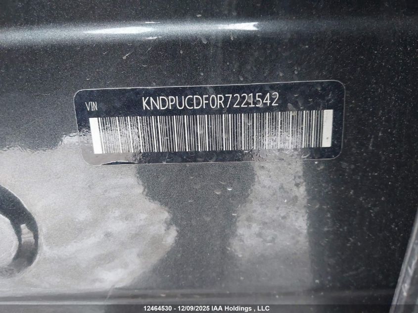 2024 Kia Sportage Lx VIN: KNDPUCDF0R7221542 Lot: 12464530