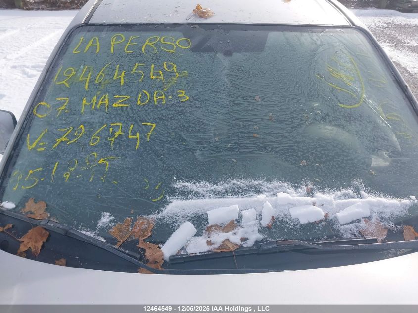 2007 Mazda Mazda3 Gs/Gx VIN: JM1BK32F871726747 Lot: 12464549