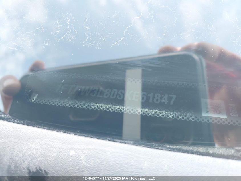 2025 Ford F150 Xlt VIN: 1FTFW3L80SKE61847 Lot: 12464577