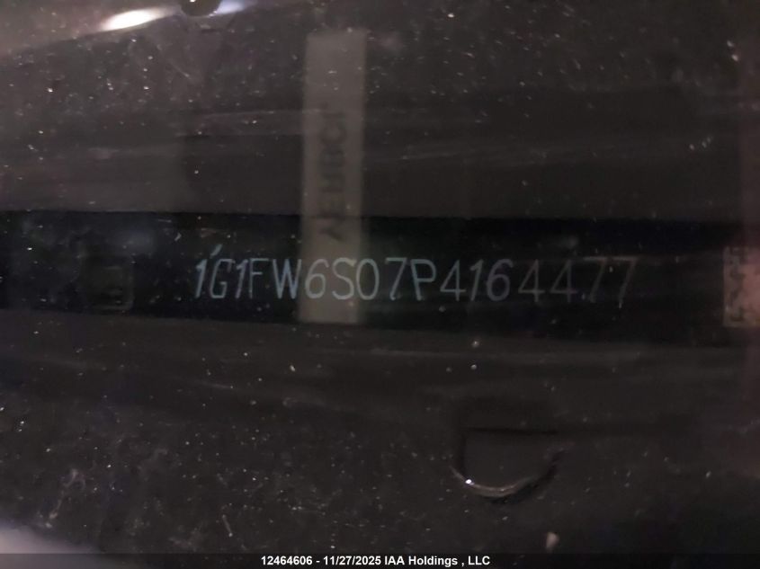 2023 Chevrolet Bolt Ev 1Lt VIN: 1G1FW6S07P4164477 Lot: 12464606