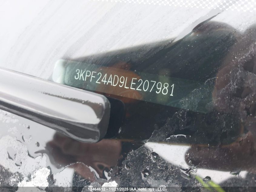 2020 Kia Forte Lx VIN: 3KPF24AD9LE207981 Lot: 12464612