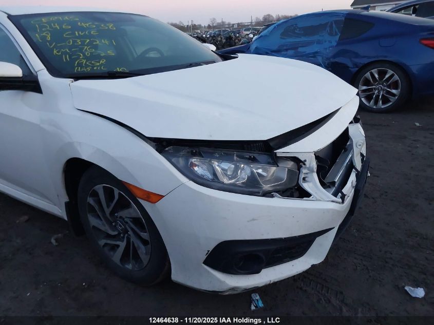 2018 Honda Civic Lx VIN: 2HGFC2F68JH037241 Lot: 12464638
