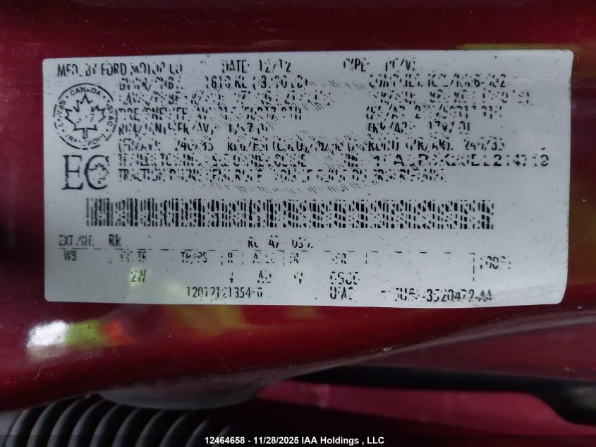 2013 Ford Focus Se VIN: 1FADP3K20DL214719 Lot: 12464658