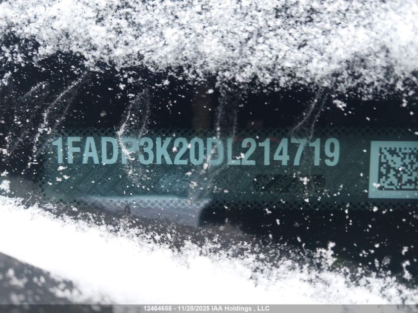 2013 Ford Focus Se VIN: 1FADP3K20DL214719 Lot: 12464658