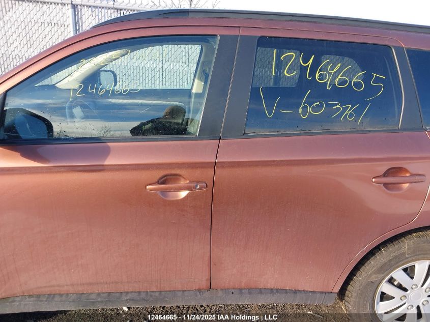 2014 Mitsubishi Outlander Es VIN: JA4AZ2A3XEZ603761 Lot: 12464665