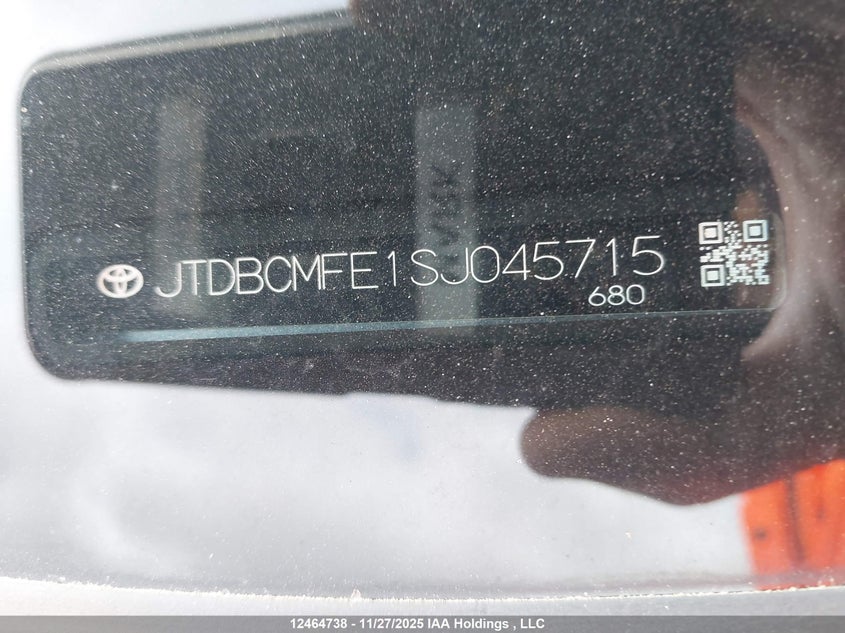 JTDBCMFE1SJ045715 2025 TOYOTA COROLLA photo no. 9