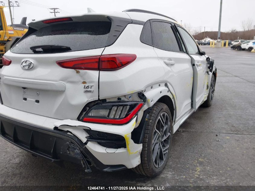 2022 Hyundai Kona N Line With Ultimate Package VIN: KM8K5CA39NU906650 Lot: 12464741