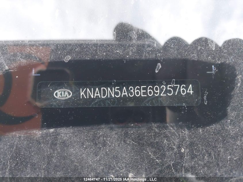 2014 Kia Rio Ex VIN: KNADN5A36E6925764 Lot: 12464747