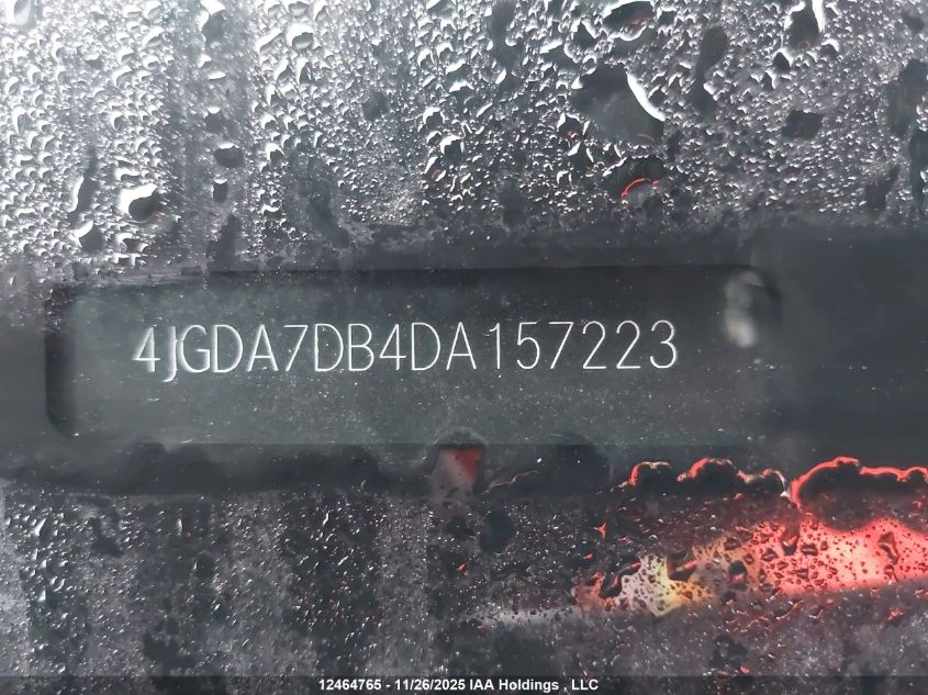 2013 Mercedes-Benz Ml 550 4Matic VIN: 4JGDA7DB4DA157223 Lot: 12464765