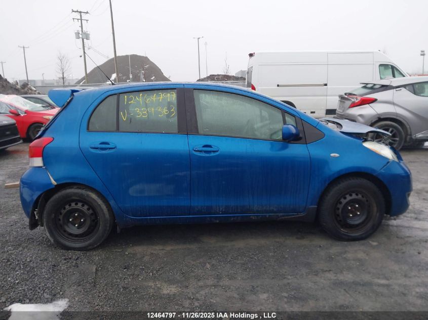 2011 Toyota Yaris VIN: JTDKT4K32B5339363 Lot: 12464797