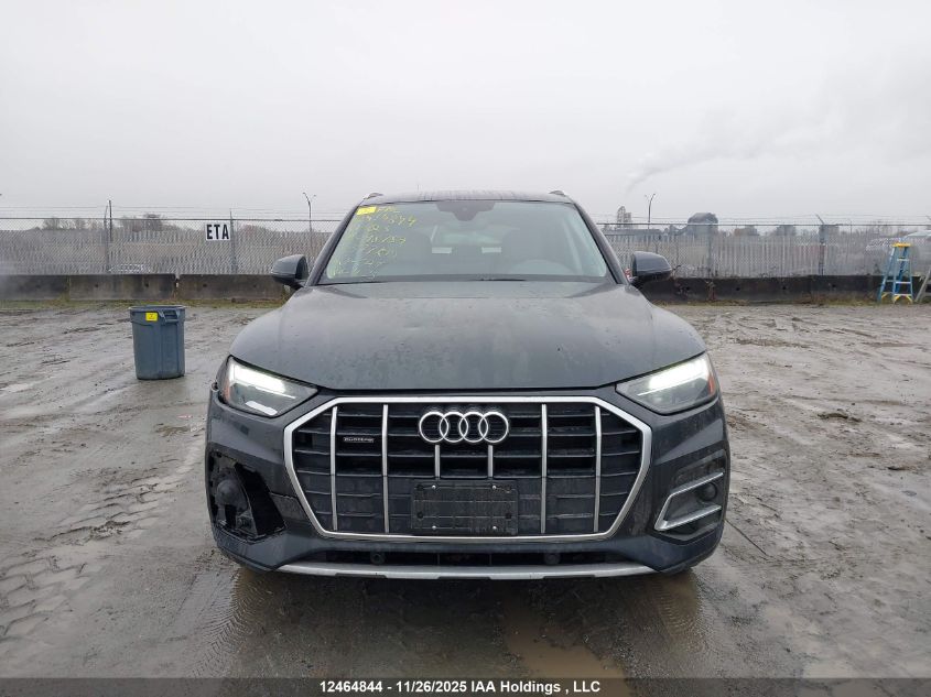 2021 Audi Q5 45 Komfort VIN: WA1AAAFY1M2048759 Lot: 12464844