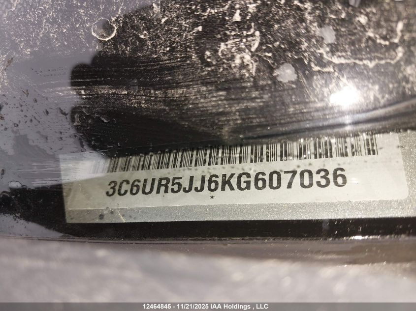 2019 Ram 2500 Big Horn VIN: 3C6UR5JJ6KG607036 Lot: 12464845