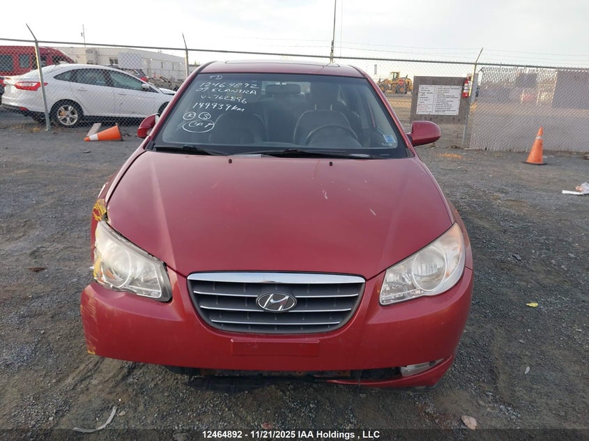 2009 Hyundai Elantra Gl/L VIN: KMHDU45D79U762896 Lot: 12464892