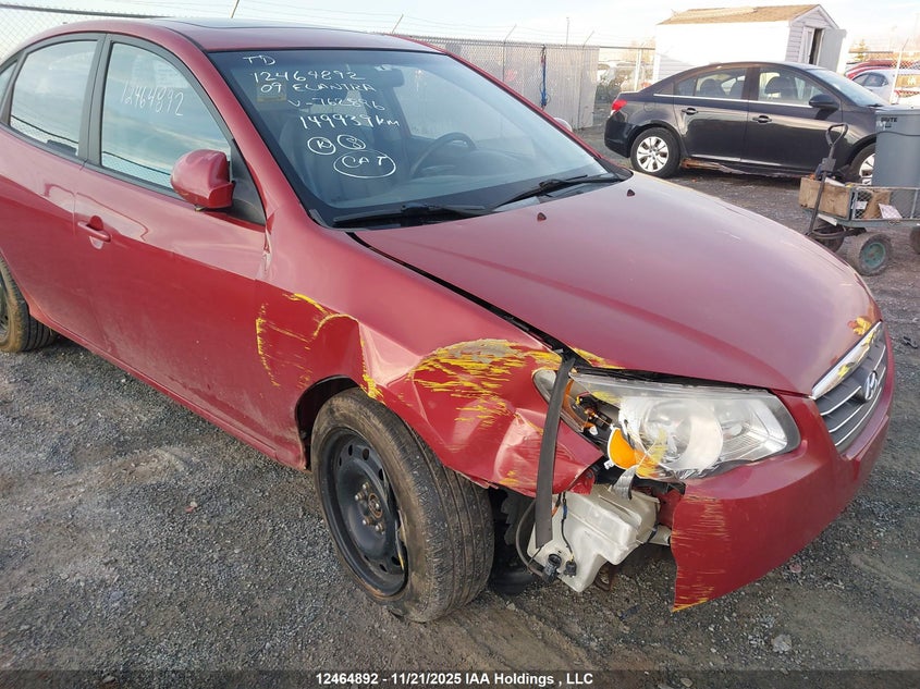 2009 Hyundai Elantra Gl/L VIN: KMHDU45D79U762896 Lot: 12464892