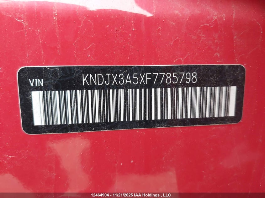 KNDJX3A5XF7785798 2015 KIA SOUL photo no. 9