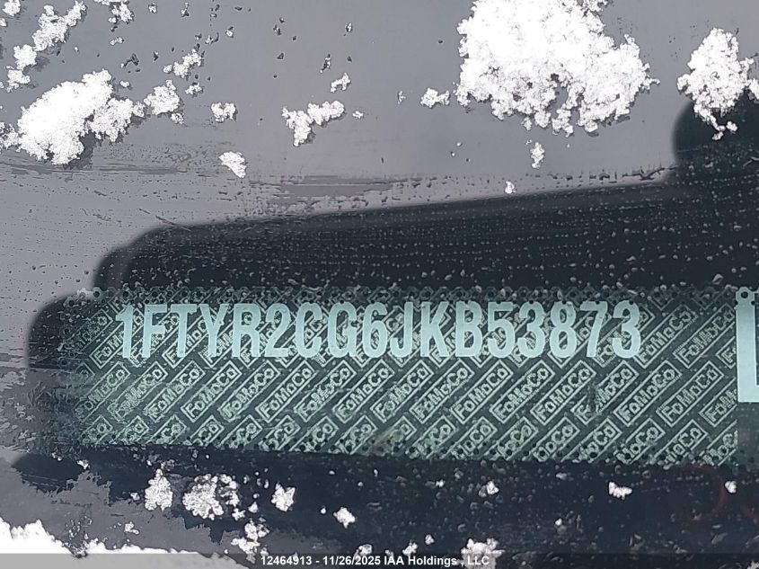 2018 Ford Transit-250 VIN: 1FTYR2CG6JKB53873 Lot: 12464913