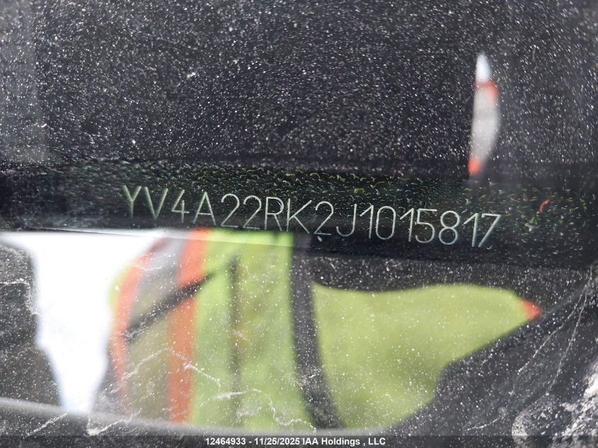 2018 Volvo Xc60 T6 T6 VIN: YV4A22RK2J1015817 Lot: 12464933