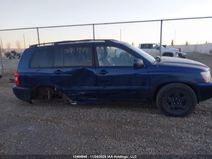 2001 Toyota Highlander VIN: JTEHF21AX10025215 Lot: 12464945