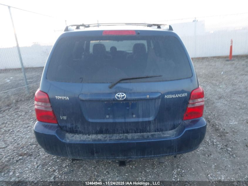 2001 Toyota Highlander VIN: JTEHF21AX10025215 Lot: 12464945