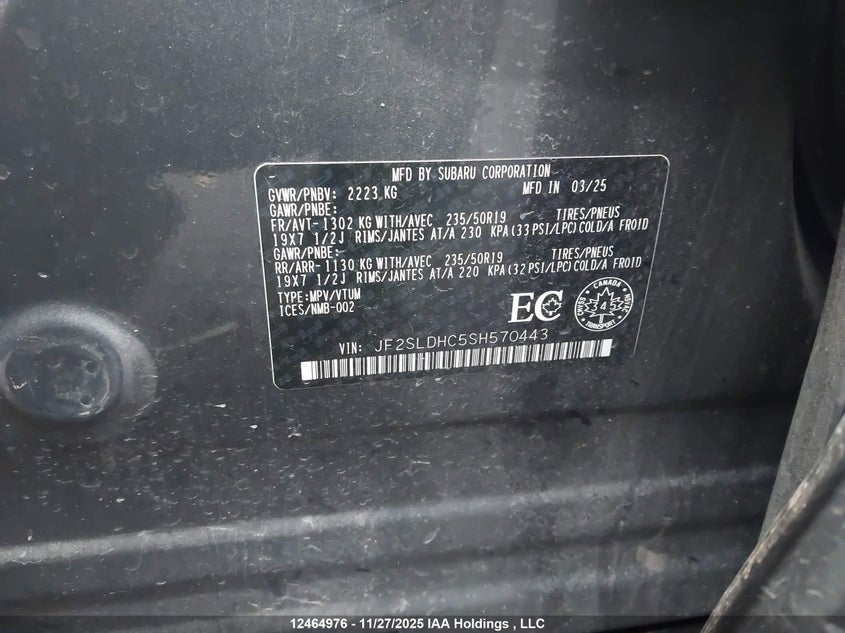 JF2SLDHC5SH570443 2025 SUBARU FORESTER photo no. 18