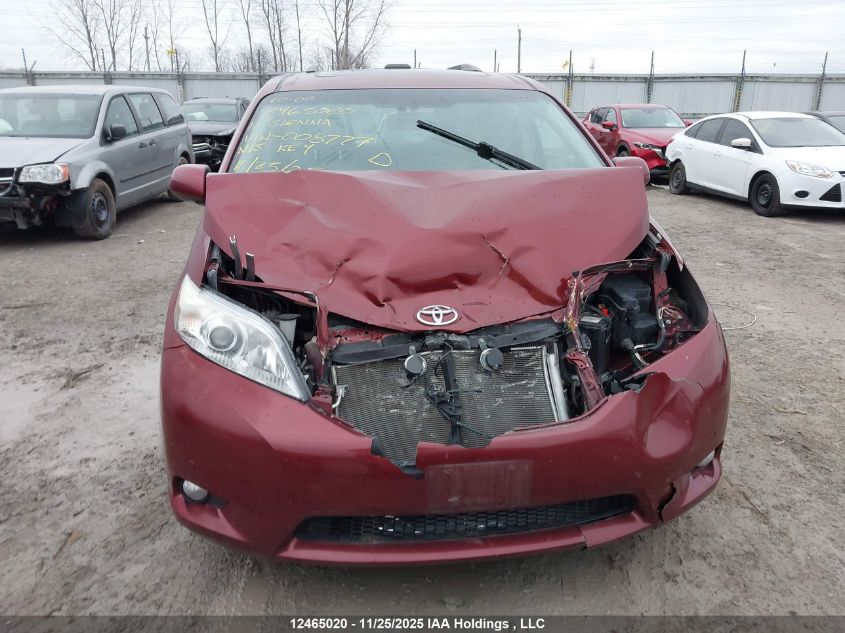 2011 Toyota Sienna Limited 7 Passenger VIN: 5TDDK3DC0BS008777 Lot: 12465020